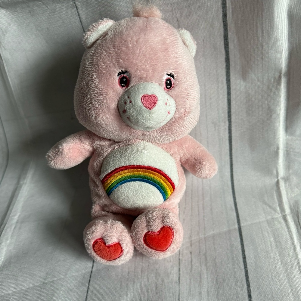 Care Bears Baby Cheer Bear 9 inch Plush with Rattle
